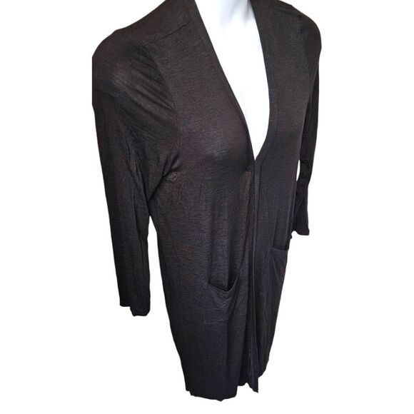 TORRID SOFTβBLACK SLUB LONG Cardigan Size 0=L 12 - Picture 6 of 16
